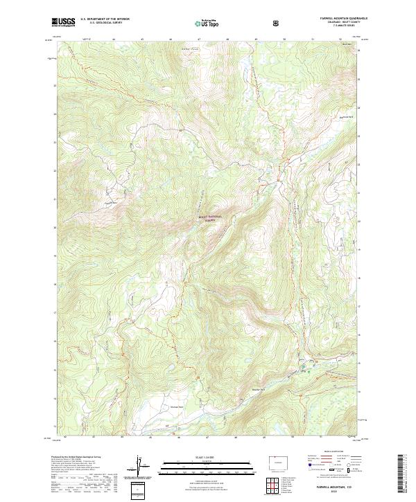 Farwell Mountain, CO — USGS 7.5-minute topo (2022)