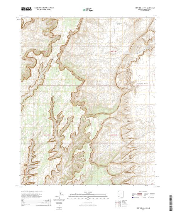 Keet Seel Canyon, AZ — USGS 7.5-minute topo (2026)