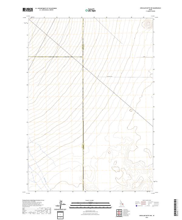 Circular Butte NW, ID — USGS 7.5-minute topo (2023)