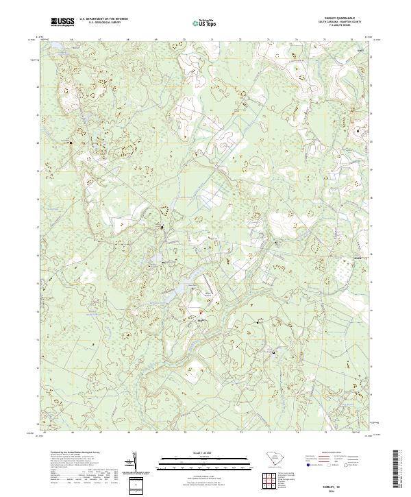 Shirley, SC — USGS 7.5-minute topo (2024)