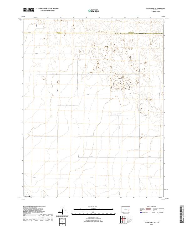 Arsenic Lake SW, CO — USGS 7.5-minute topo (2022)