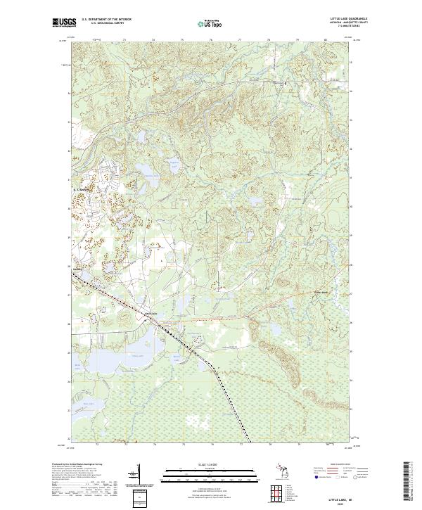 Little Lake, MI — USGS 7.5-minute topo (2023)