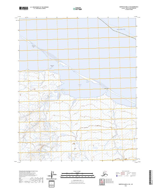 Barter Island A-4 SE, AK — USGS 7.5-minute topo (2024)
