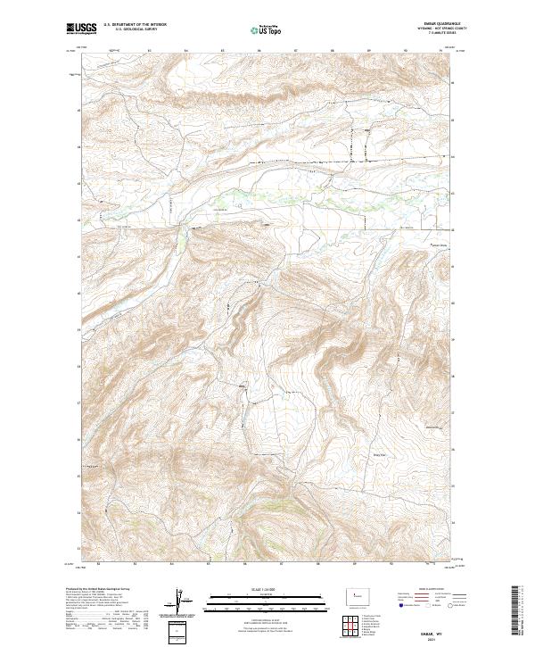 Embar, WY — USGS 7.5-minute topo (2021)