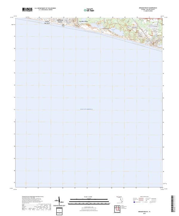 Miramar Beach, FL — USGS 7.5-minute topo (2025)