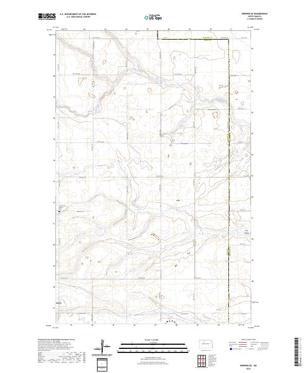 Deering SE, ND — USGS 7.5-minute topo (2024)