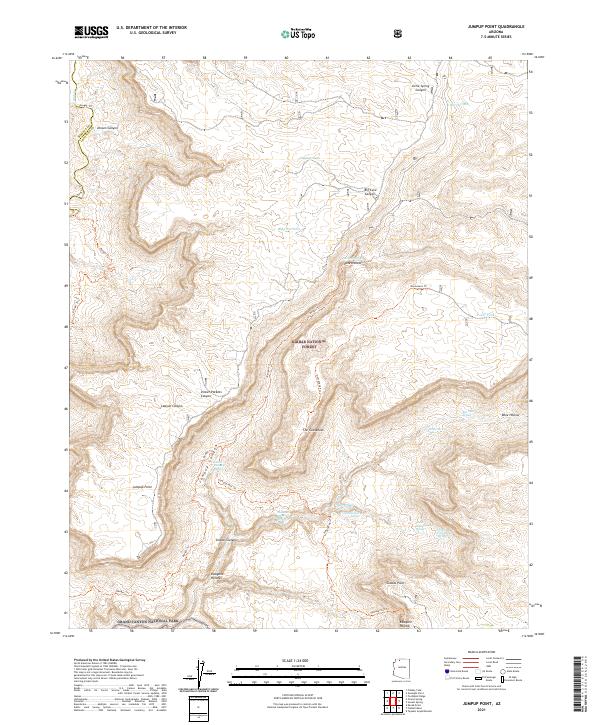 Jumpup Point, AZ — USGS 7.5-minute topo (2021)