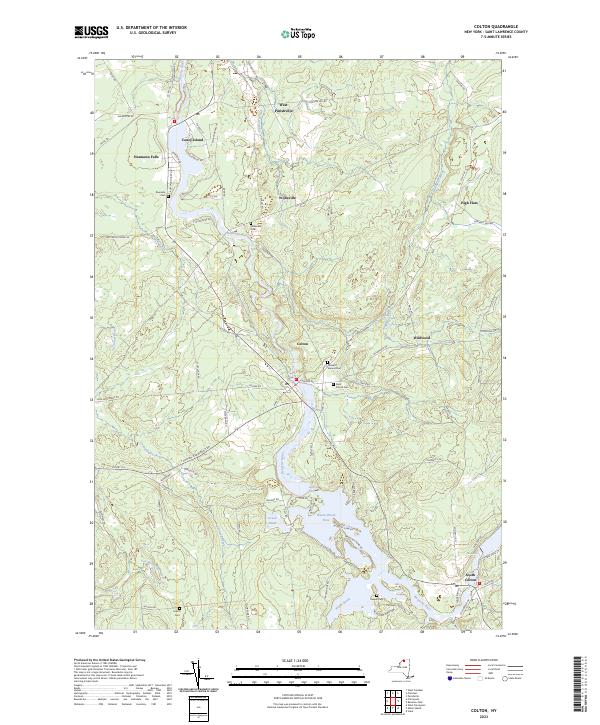 Colton, NY — USGS 7.5-minute topo (2023)