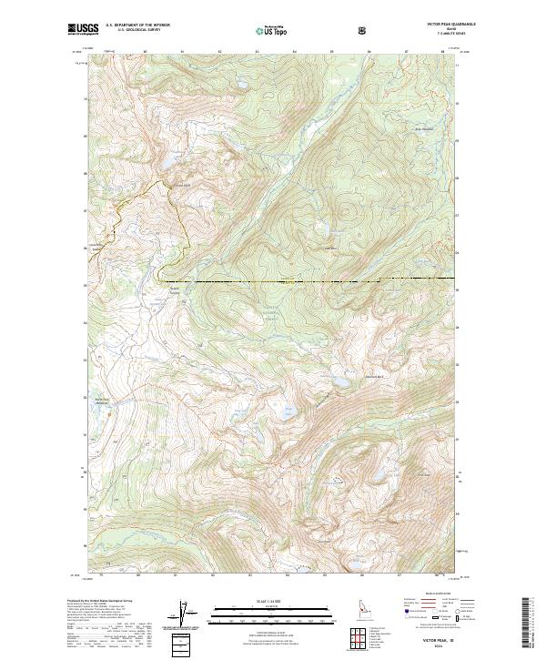 Victor Peak, ID — USGS 7.5-minute topo (2024)