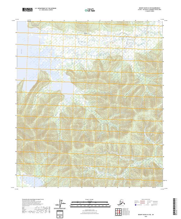 Mount Hayes D-2 NE, AK — USGS 7.5-minute topo (2024)