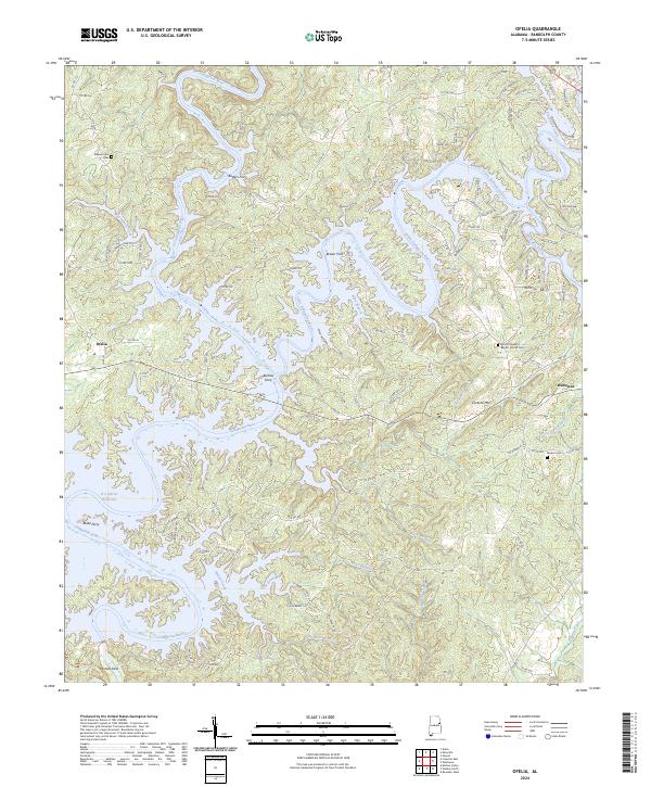 Ofelia, AL — USGS 7.5-minute topo (2024)
