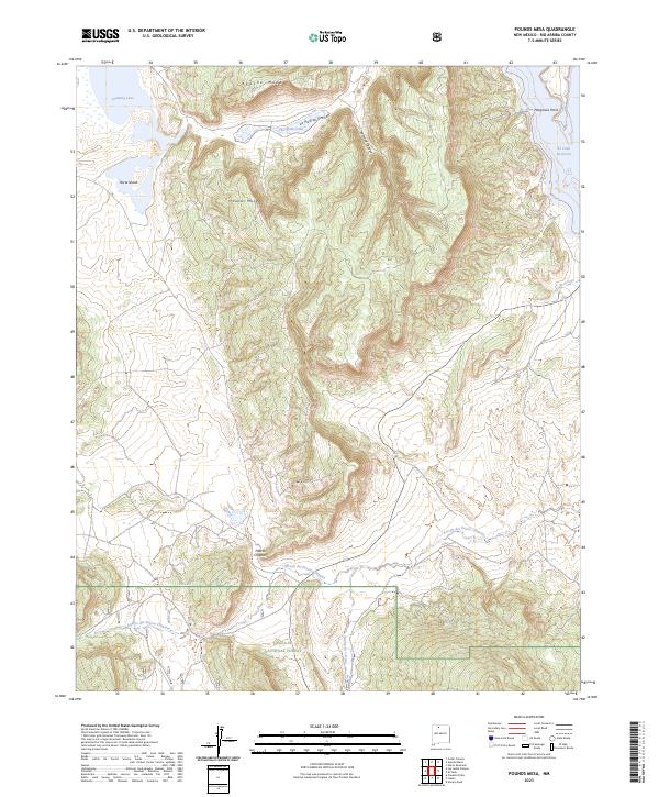 Pounds Mesa, NM — USGS 7.5-minute topo (2023)