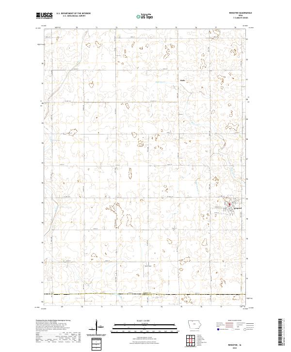 Ringsted, IA — USGS 7.5-minute topo (2022)