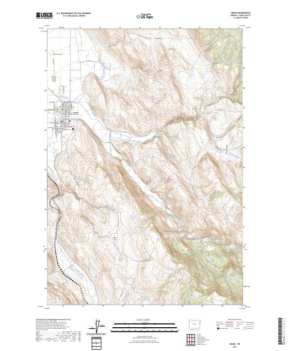 Union, OR — USGS 7.5-minute topo (2023)