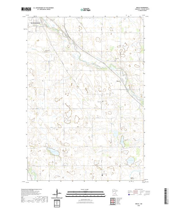 Biscay, MN — USGS 7.5-minute topo (2022)