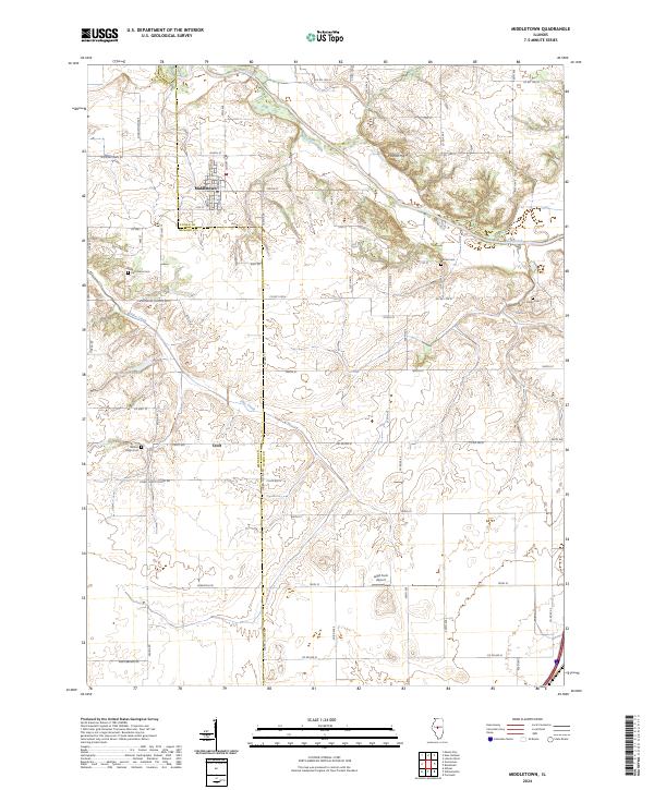 Middletown, IL — USGS 7.5-minute topo (2024)
