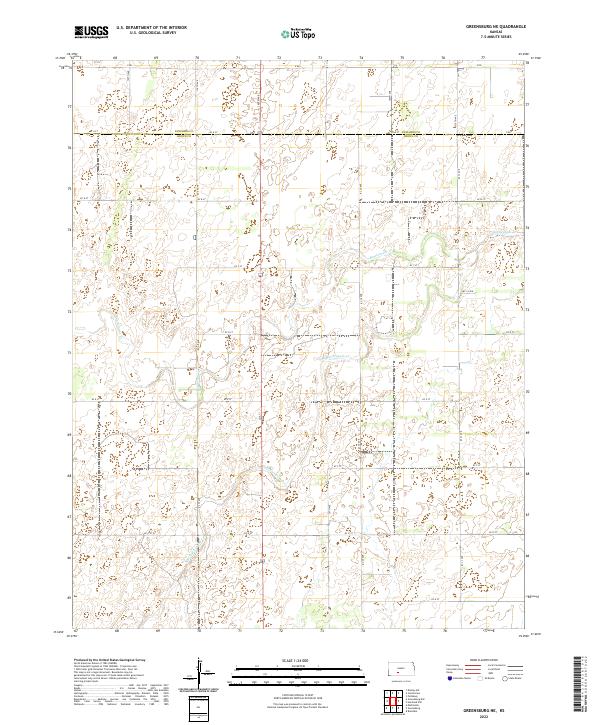 Greensburg NE, KS — USGS 7.5-minute topo (2022)