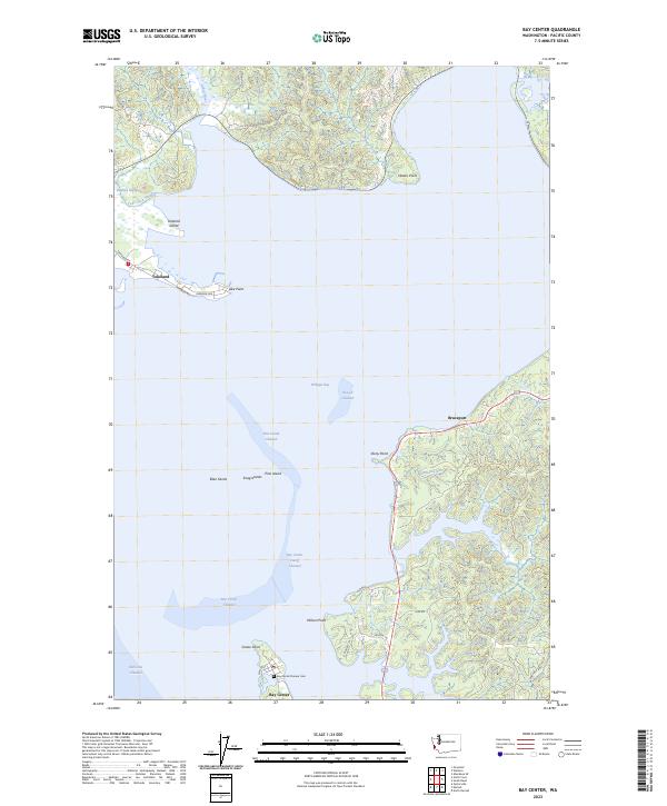 Bay Center, WA — USGS 7.5-minute topo (2023)
