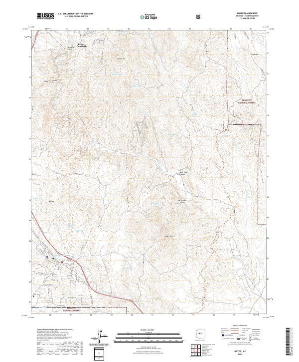 Mayer, AZ — USGS 7.5-minute topo (2021)