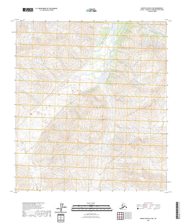 Mount Hayes B-2 NW, AK — USGS 7.5-minute topo (2024)