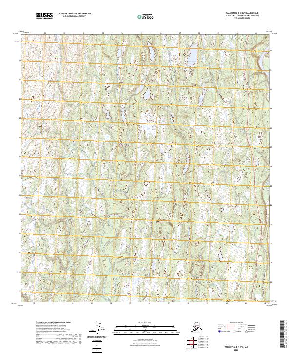 Talkeetna B-1 NW, AK — USGS 7.5-minute topo (2023)