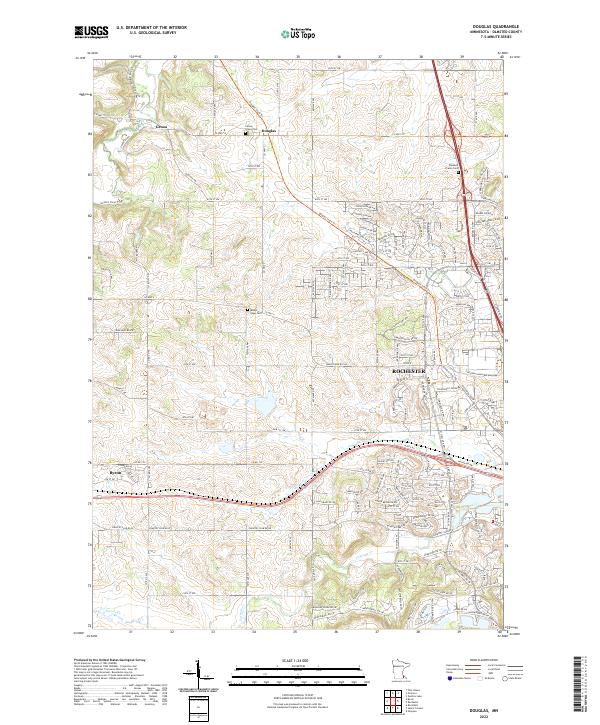 Douglas, MN — USGS 7.5-minute topo (2022)