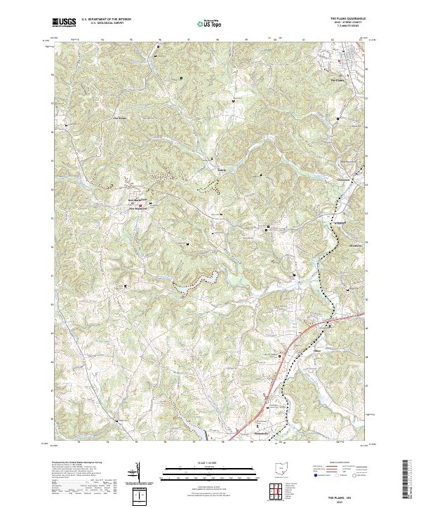 The Plains, OH — USGS 7.5-minute topo (2023)