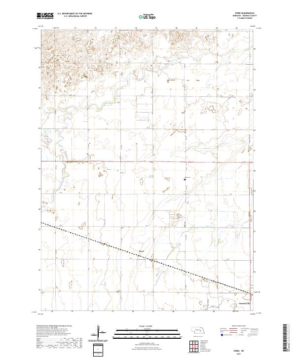 Hord, NE — USGS 7.5-minute topo (2021)