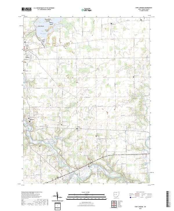 Fort Loramie, OH — USGS 7.5-minute topo (2023)