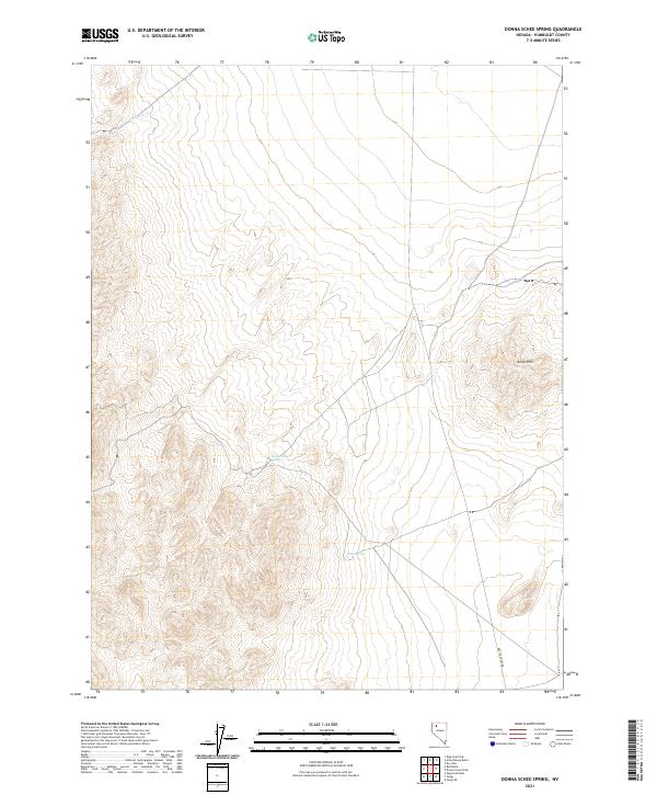 Donna Schee Spring, NV — USGS 7.5-minute topo (2021)