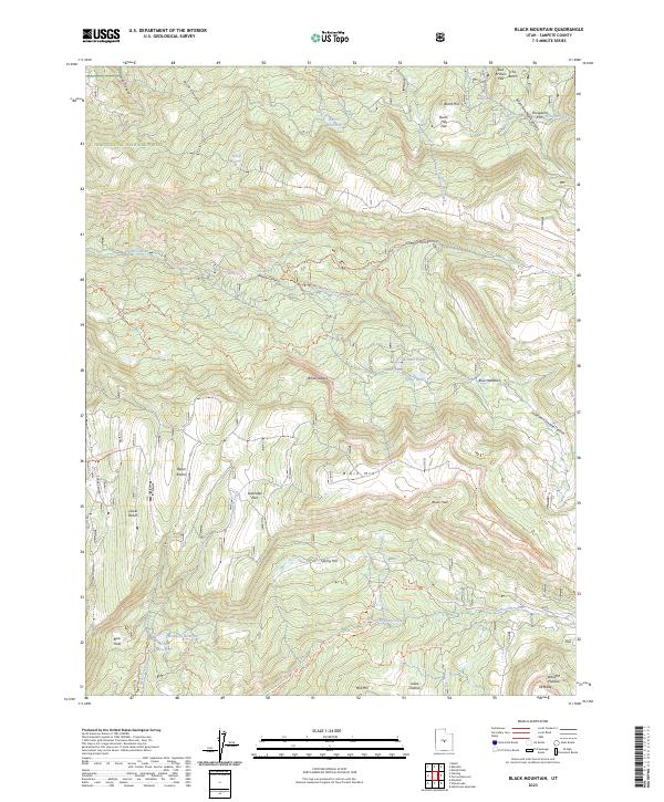 Black Mountain, UT — USGS 7.5-minute topo (2023)