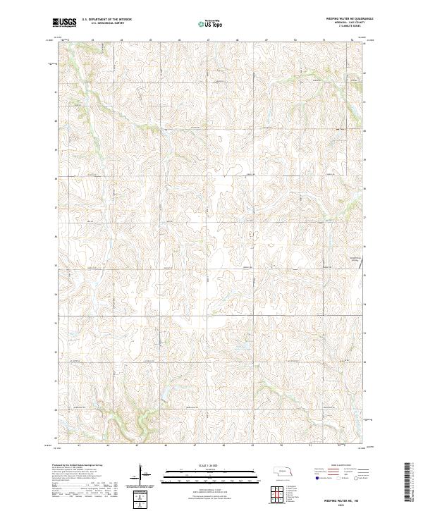 Weeping Water NE, NE — USGS 7.5-minute topo (2021)