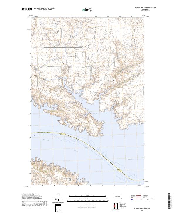Blackwater Lake SW, ND — USGS 7.5-minute topo (2024)