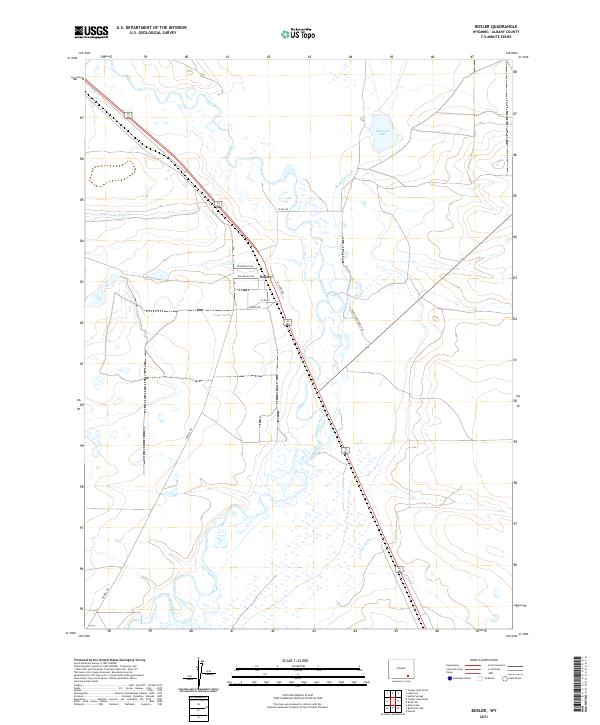 Bosler, WY — USGS 7.5-minute topo (2021)