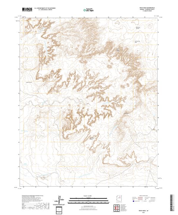 Rock Head, AZ — USGS 7.5-minute topo (2021)
