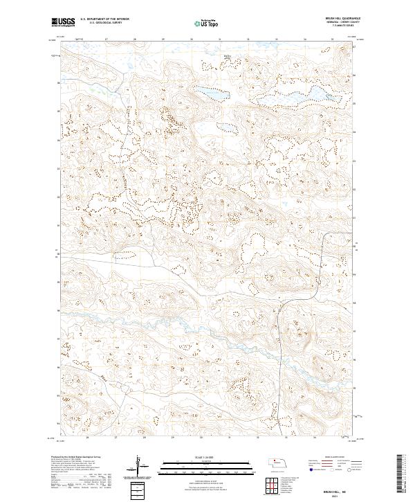Brush Hill, NE — USGS 7.5-minute topo (2021)