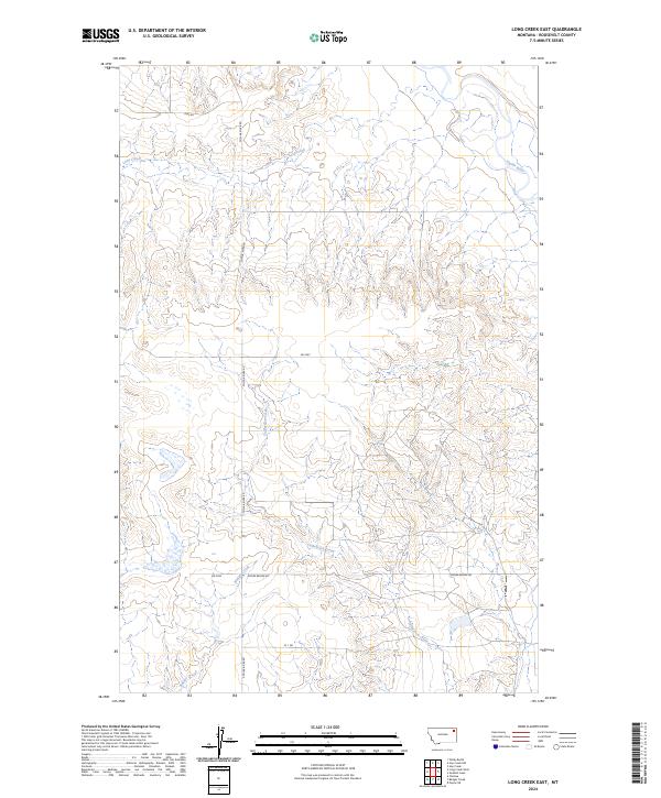 Long Creek East, MT — USGS 7.5-minute topo (2024)