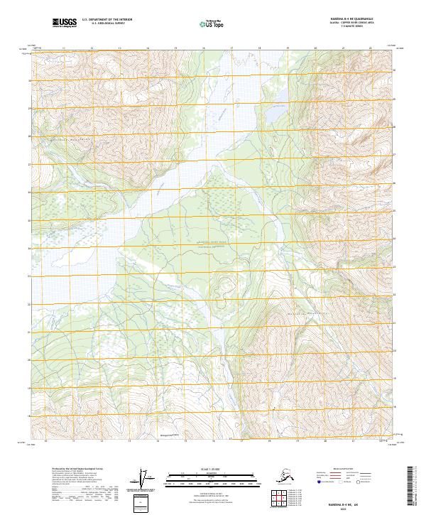 Nabesna B-4 NE, AK — USGS 7.5-minute topo (2023)