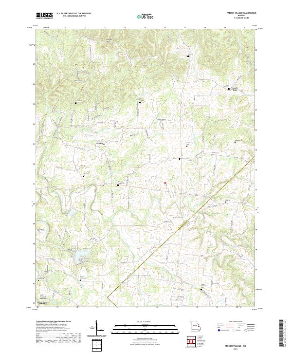 French Village, MO — USGS 7.5-minute topo (2021)