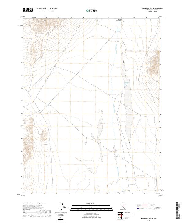 Moores Station SE, NV — USGS 7.5-minute topo (2021)