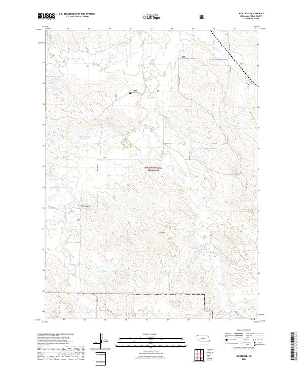 Montrose, NE — USGS 7.5-minute topo (2021)