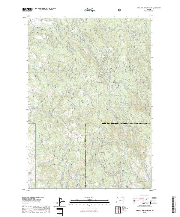 Jump-off Joe Mountain, OR — USGS 7.5-minute topo (2023)