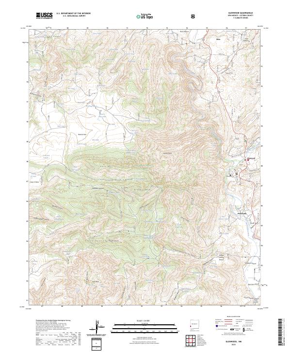 Glenwood, NM — USGS 7.5-minute topo (2023)