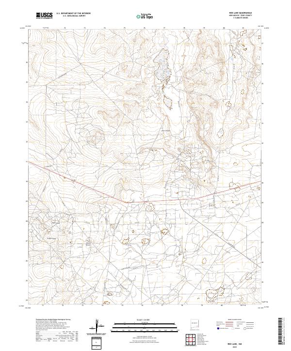Red Lake, NM — USGS 7.5-minute topo (2023)