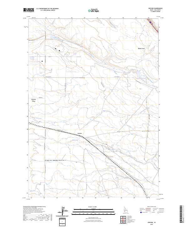 Owyhee, ID — USGS 7.5-minute topo (2023)