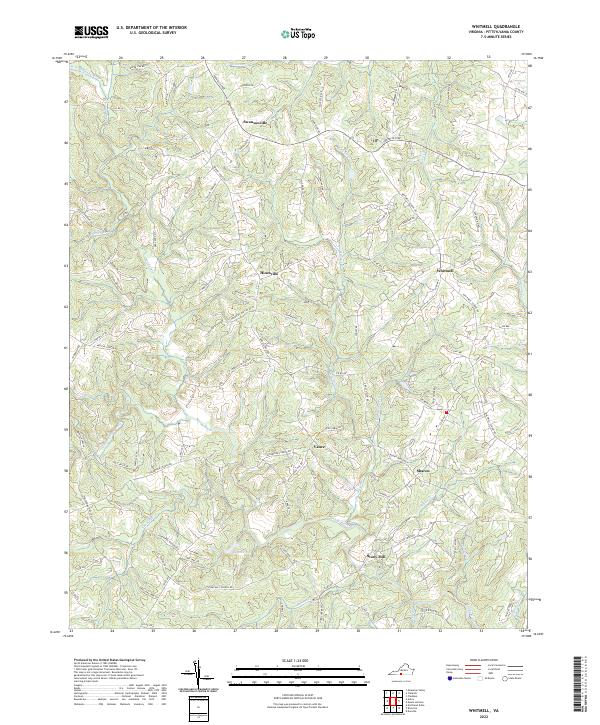 Whitmell, VA — USGS 7.5-minute topo (2022)