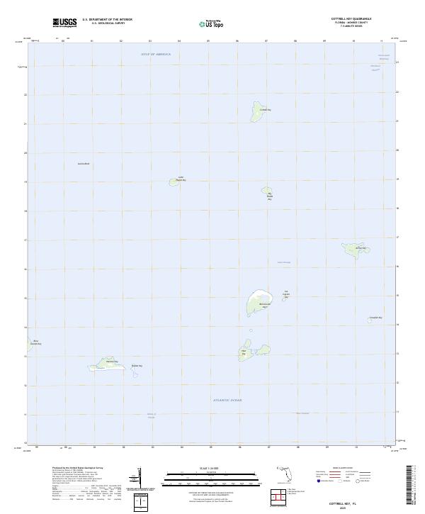 Cottrell Key, FL — USGS 7.5-minute topo (2025)