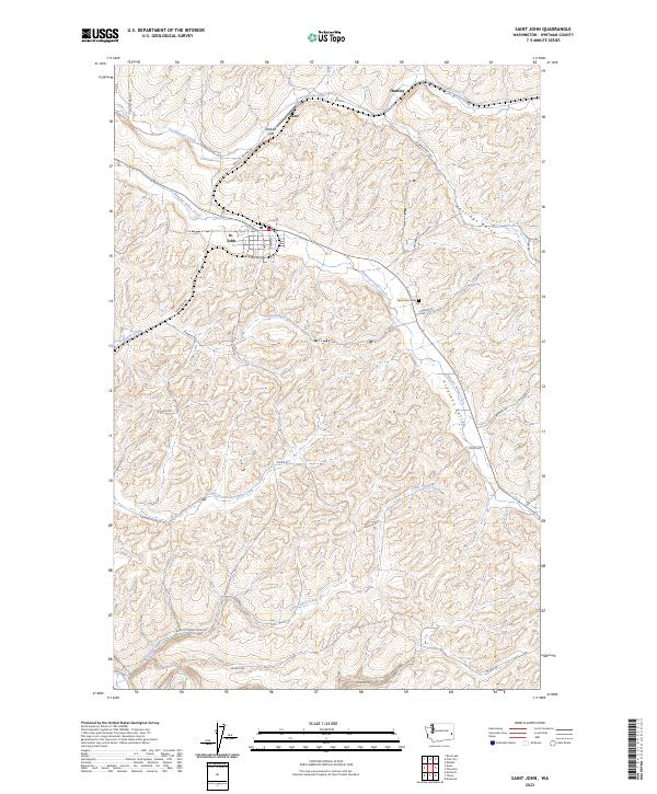 Saint John, WA — USGS 7.5-minute topo (2023)