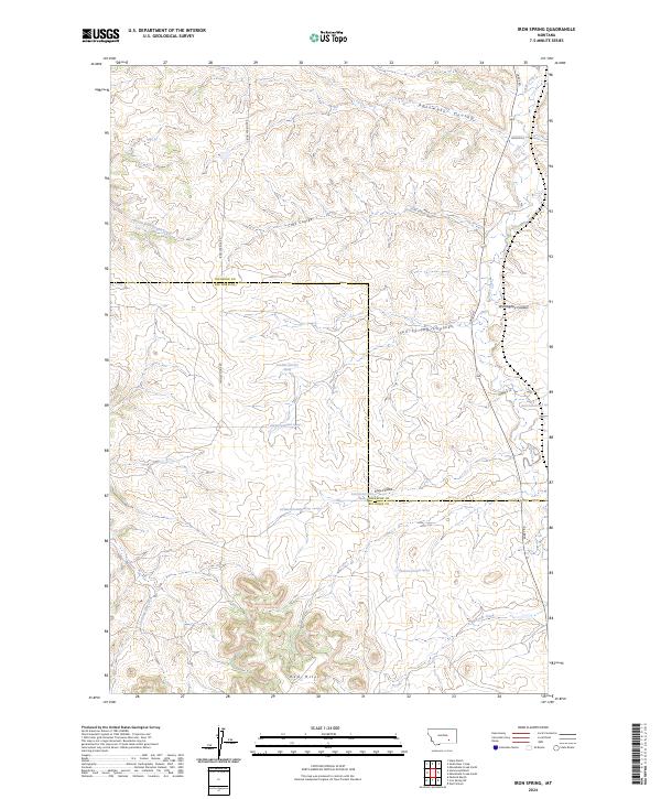 Iron Spring, MT — USGS 7.5-minute topo (2024)