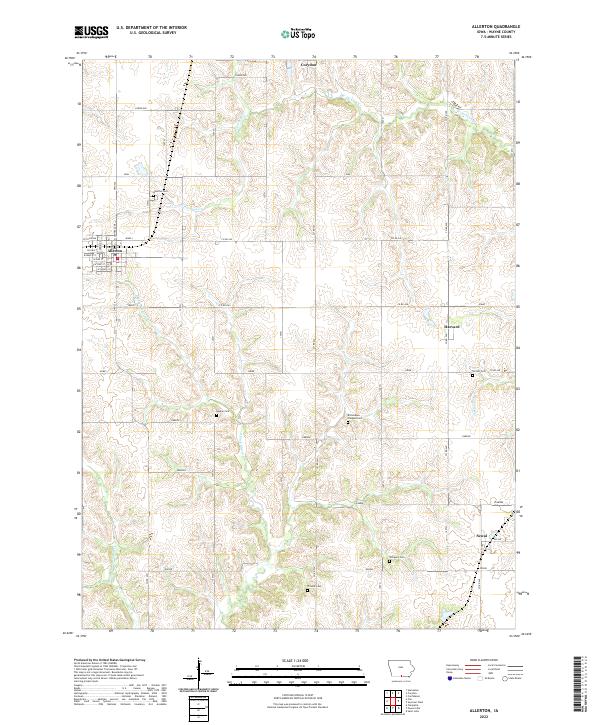 Allerton, IA — USGS 7.5-minute topo (2022)